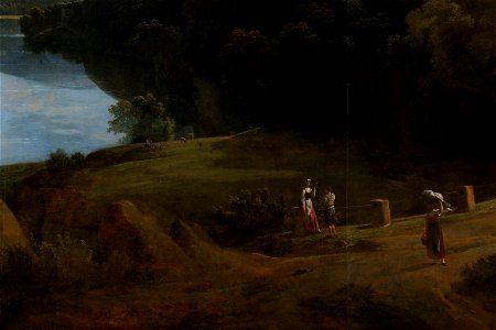 Paysage d'Italie, détail des lavandières (phbw12 0224)