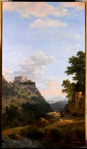 Paysage d'Italie avec architecture et oratoire (phbw12 0207)