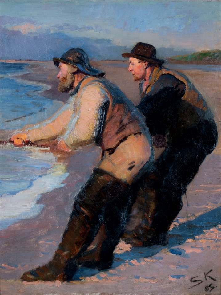 Peder Severin Krøyer - Fiskere, Skagen - Stavanger kunstmuseum - SG.0014