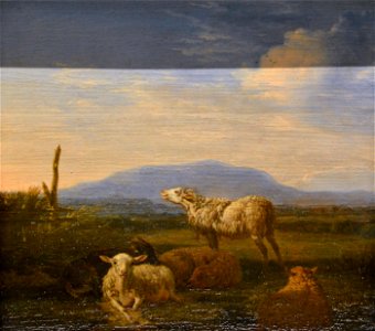 Paysage, moutons et chèvres - Adriaen van de Velde - Musée du Louvre