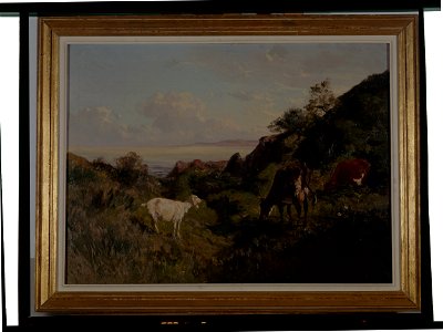 Paysage avec chèvres et vaches - Clément Quinton - musée d'art et d'histoire de Saint-Brieuc, DOC 101