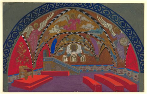 Pavel Petrovic Froman, Stage Design for Boris Godounov for the Opera Russe de Paris on its South American Tour, 1929-30