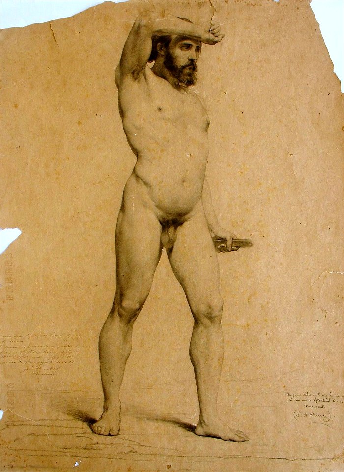 Pedro Américo - Desenho de modelo vivo