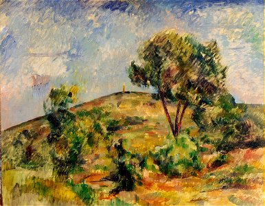 Paysage près d'Aix avec la tour de César, par Paul Cézanne, FWN 301