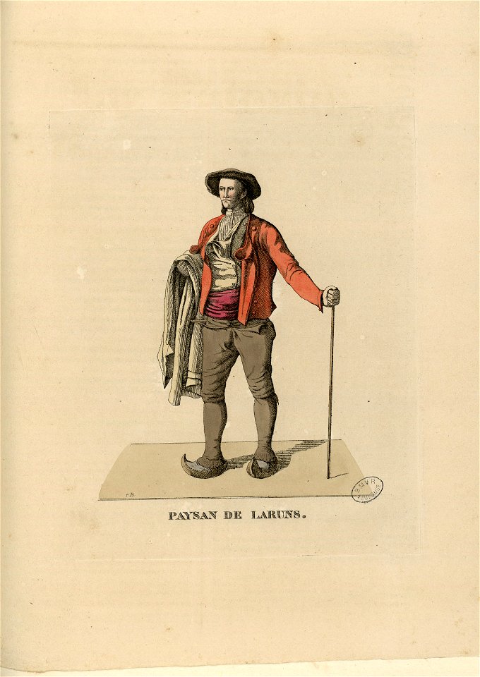 Paysan de Laruns - Fonds Ancely - B315556101 A PELERIN 123