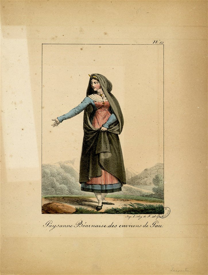 Paysanne béarnaise des environs de Pau - Fonds Ancely - B315556101 A LECOMTE 002