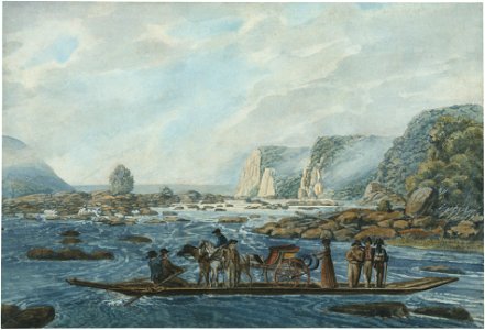 Pavel Svinin - A Ferry Scene on the Susquehanna