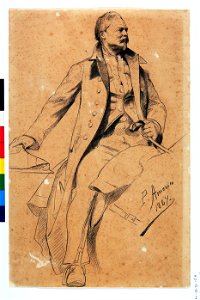 Pedro Américo - Homem a Cavalo - Estudo (2), Acervo do Museu Paulista da USP