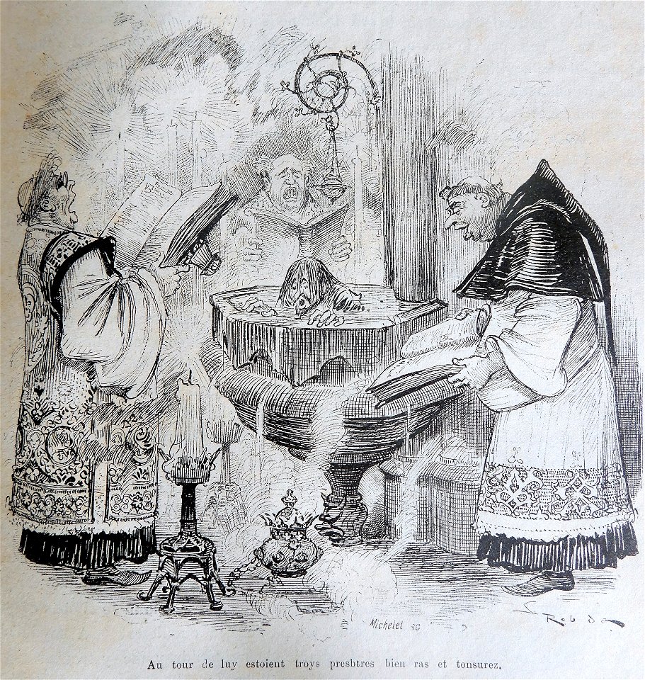 Paysan dans le bénitier