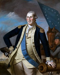 'George Washington' 1780-82 by Charles Willson Peale. Crystal Bridges Museum of American Art. Free illustration for personal and commercial use.