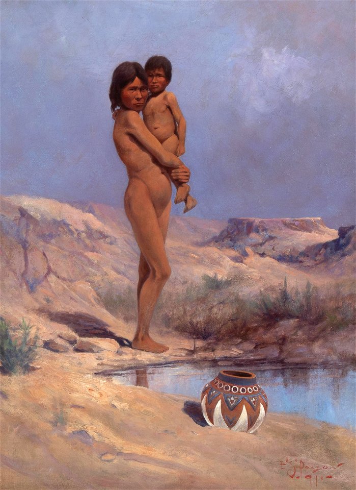 Apache Kids by Edgar Samuel Paxson, 1891
