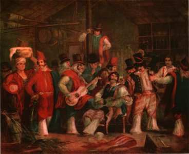 Payada en la pulpería, según Morel