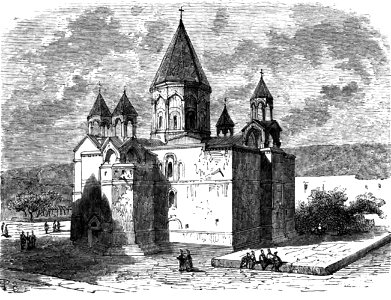 PB. Monastére d'Edchmiadxin. Floriant Gille. Lettres sur le Caucase et la Crimée. 1859. P.319