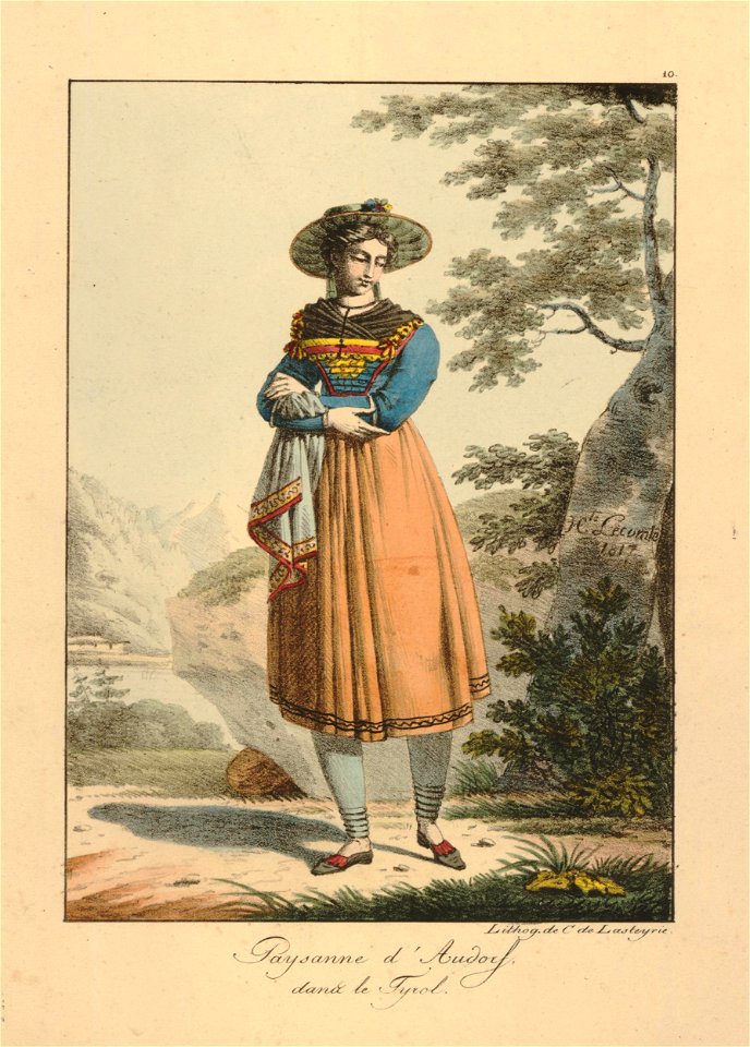 Paysanne d'Audorf dans le Tyrol (BM 1897,0401.10)