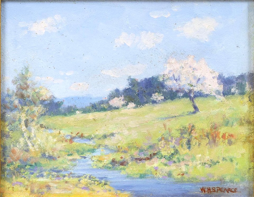 Landscape with Apple Blossoms by William Houghton Pearce