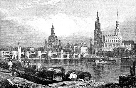 Ansicht Dresden um 1850