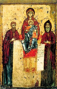 Pecherskaya (Svenskaya) with SS.Antonius and Feodosius (13 c, Tretyakov gallery)