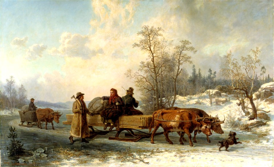 Peasants from Sorunda on their Way to Stockholm (Nils Andersson) - Nationalmuseum - 18193
