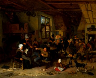 Peasant Inn by Cornelis Dusart Mauritshuis 440