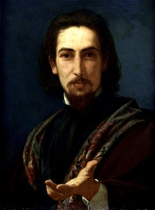 Pedro Américo - Retrato do poeta Luís Nicolau Fagundes Varela. Free illustration for personal and commercial use.