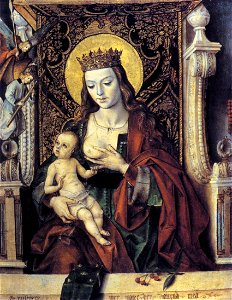 Pedro Berruguete - Virgin and Child - WGA2095. Free illustration for personal and commercial use.