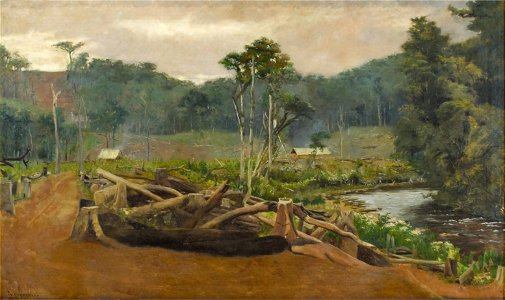 Pedro Weingartner - Paisagem Derrubada, 1898