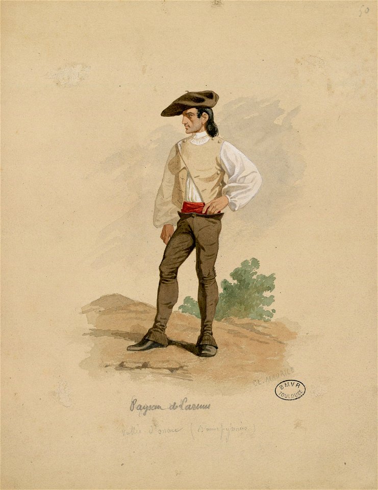 Paysan de Laruns - Vallée d'Ossau (Basses Pyrénées) - Fonds Ancely - B315556101 A MAURICE 3 005