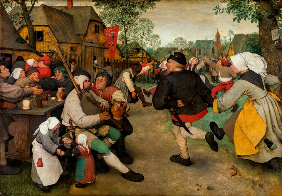Peasant dance, by Pieter Bruegel (I)