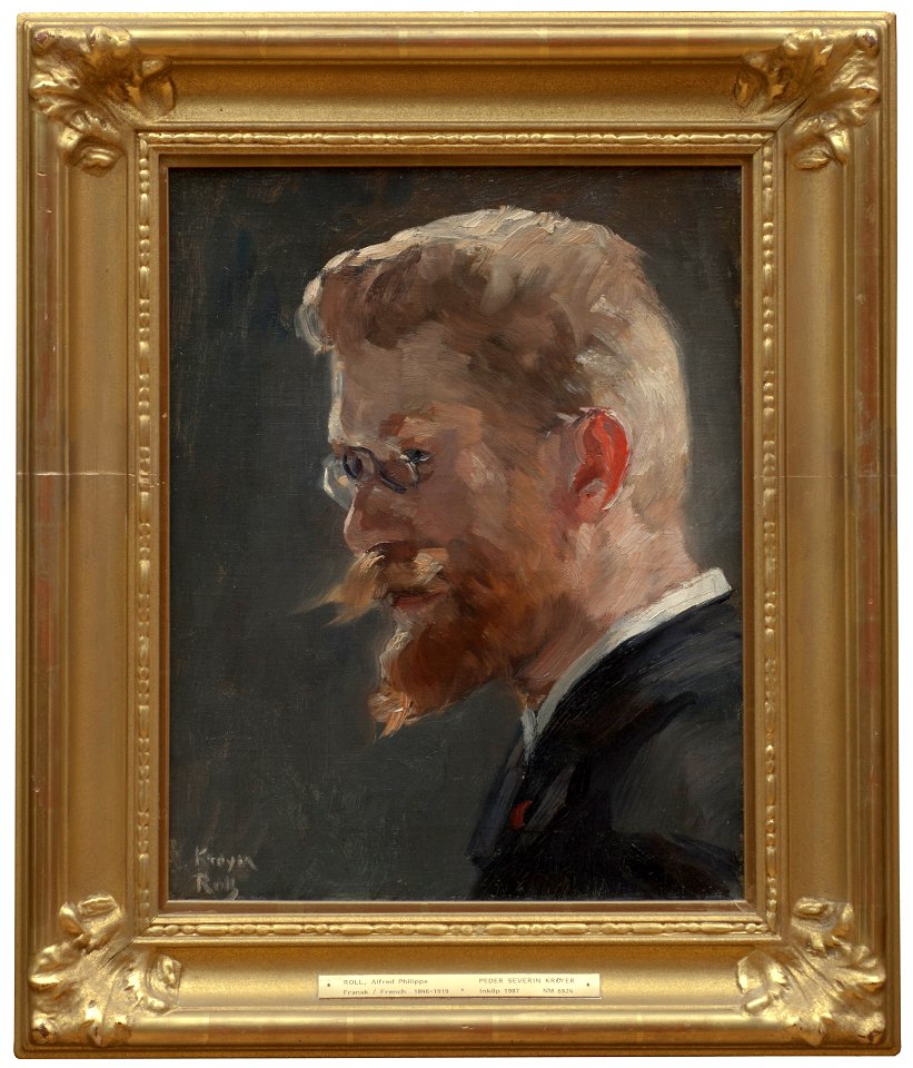 Peder Severin Kröyer (1851-1909) (Alfred Philippe Roll) - Nationalmuseum - 23873