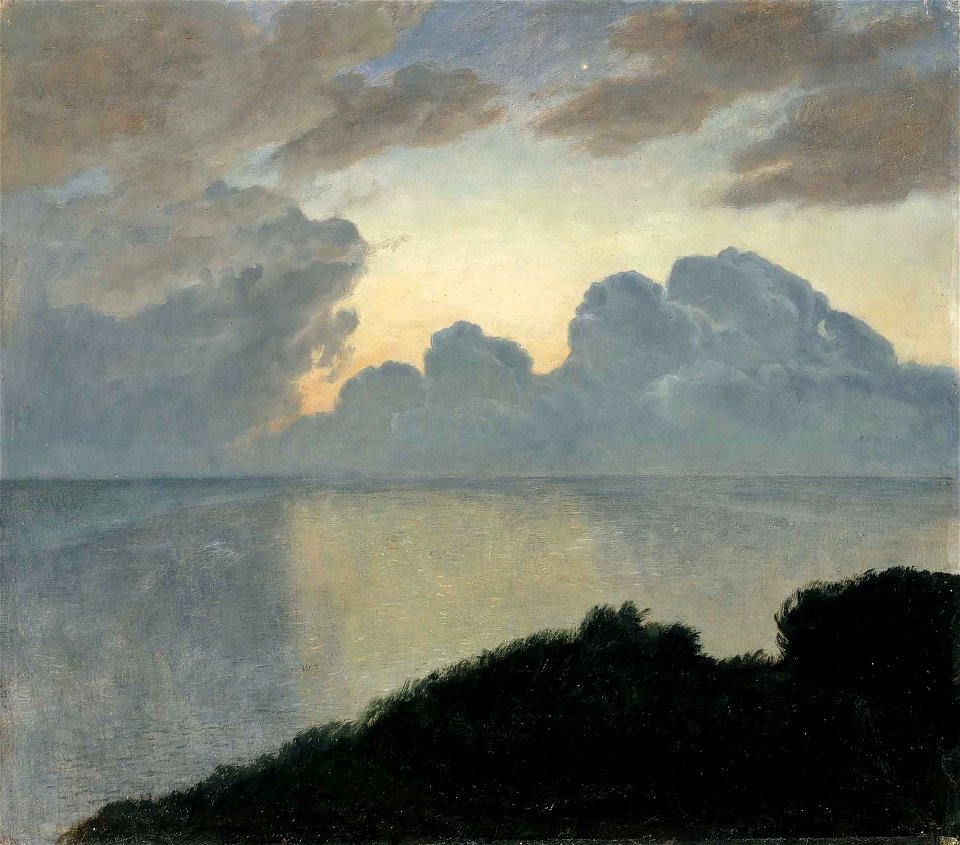 Viggo Pedersen - Sommernat ved havet, Tisvilde (1900)