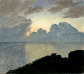 Viggo Pedersen - Sommernat ved havet, Tisvilde (1900)