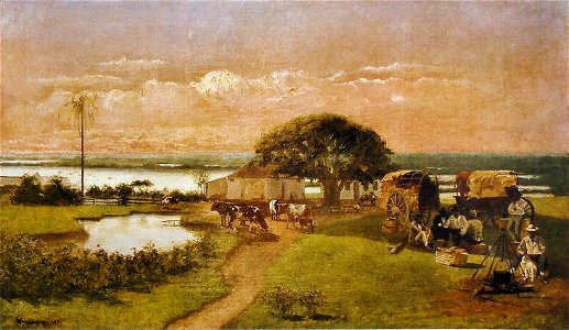 Pedro Weingärtner - Pousada de carreteiros - 1921