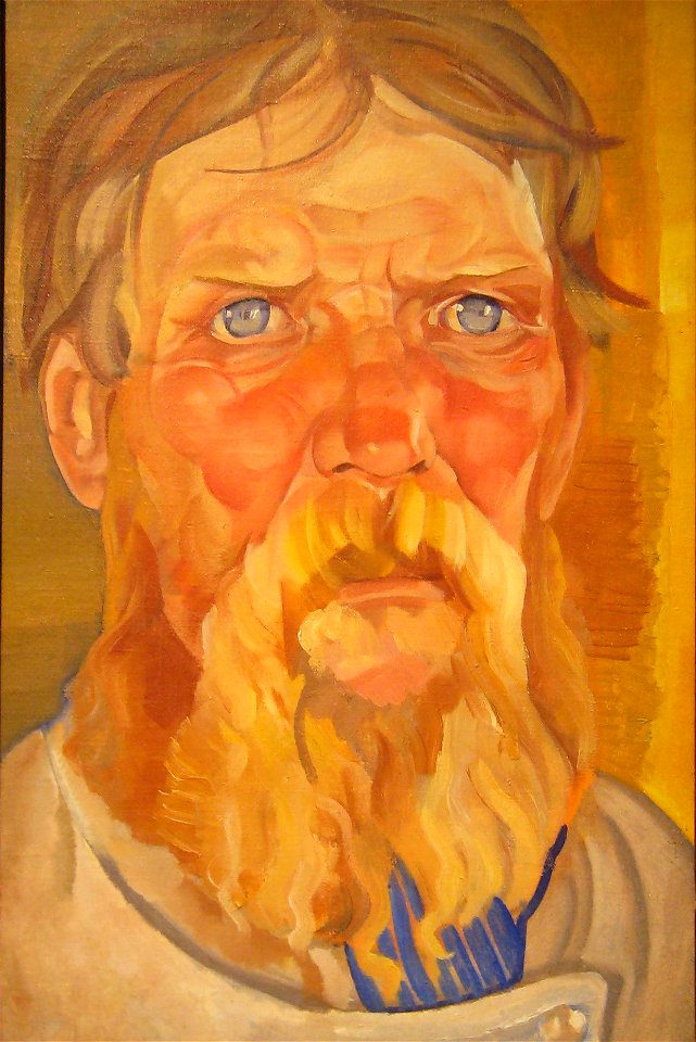 Peasant by B. Grigoriev (1917-8, priv.coll)