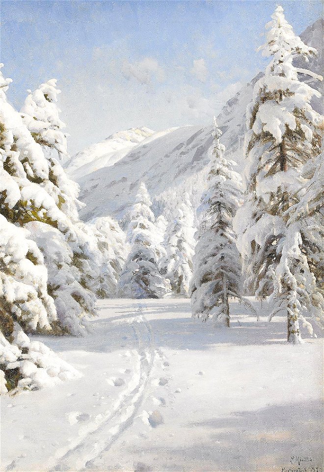 Peder Mønsted - Vinterlandskap