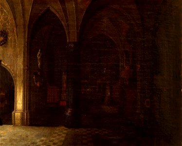 Peeter Neeffs the elder (c.1578-1656-1661) - The Interior of an Imaginary Cathedral - 1257093 - National Trust