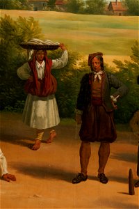 Paysage d'Italie, détail de la scène de jeu au premier plan (phbw12 0229)