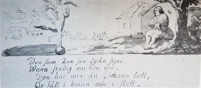 Pehr Hörberg självporträtt med autograf