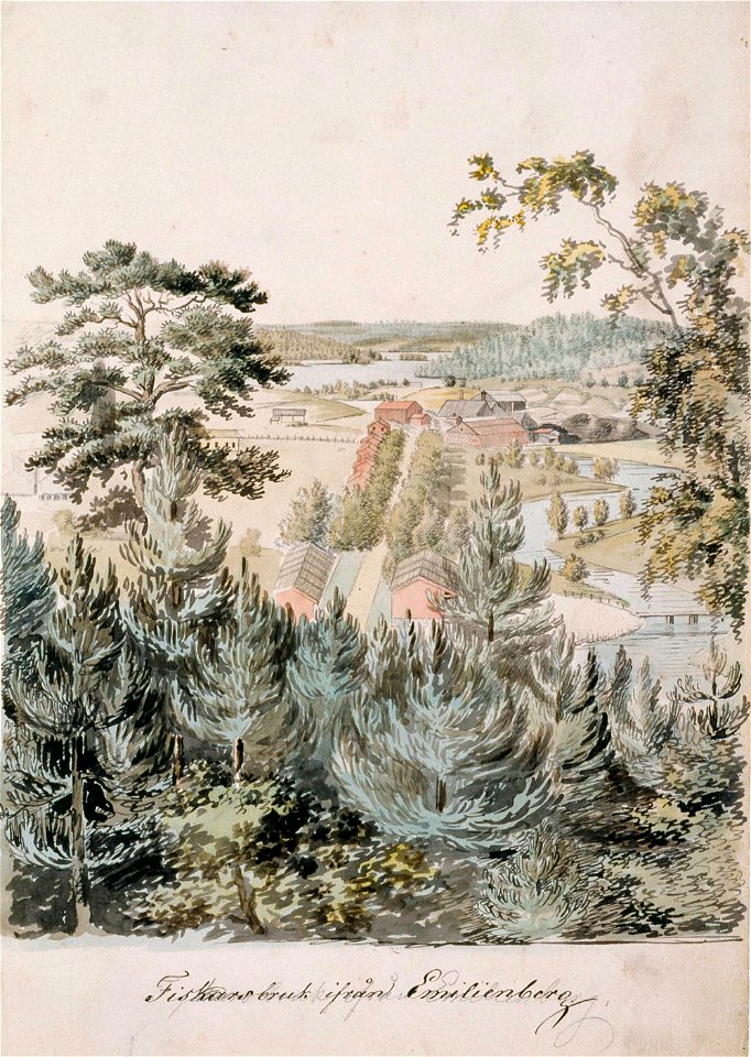 Pehr Adolf Kruskopf - Fiskarsin ruukki - A I 472-129 - Finnish National Gallery