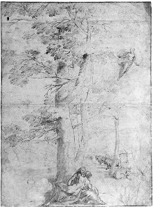 Peeter Baltens - Jupiter and Io at the bottom of a tree