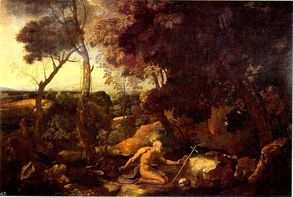 Paysage avec saint Jérôme, Madrid, musée du Prado