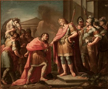 Pedro Ansúrez y Alfonso I el Batallador, de Domingo Álvarez Enciso (Real Academia de Bellas Artes de San Fernando)