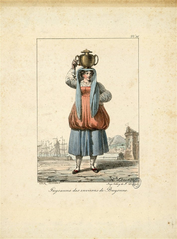 Paysanne des environs de Bayonne - Fonds Ancely - B315556101 A LECOMTE 004