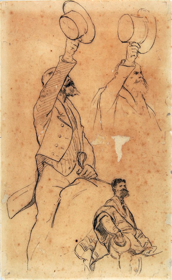 Pedro Américo - Homem e Chapéis - Estudo, Acervo do Museu Paulista da USP (cropped)