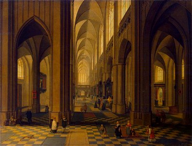 Peeter Neeffs (II) - Interior of the Antwerp Cathedral - WGA16481