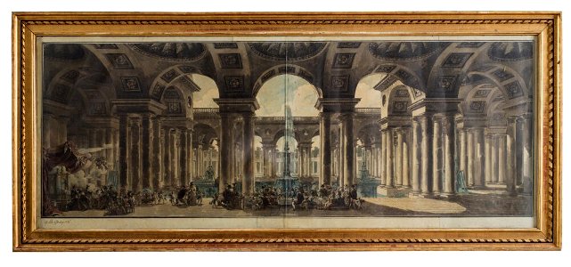 Pehr Estenberg - Scenografi för en opera - NMB 2742 - Nationalmuseum