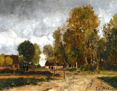 Paál László - Landscape with Cottage