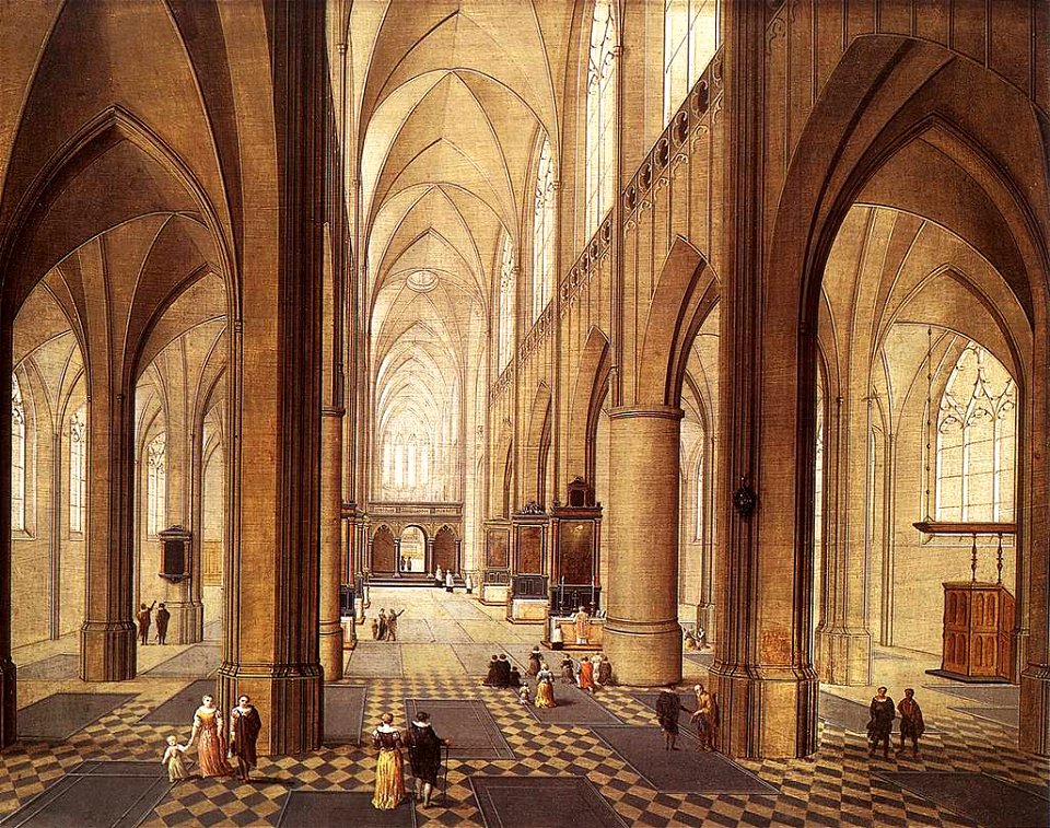 Peeter Neeffs (I) - Interior of a Church - WGA16476