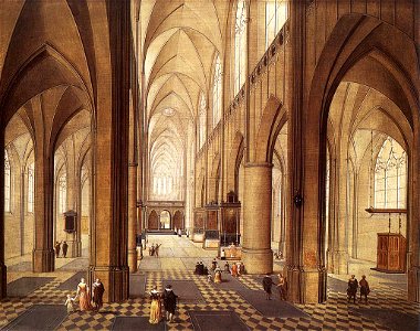 Peeter Neeffs (I) - Interior of a Church - WGA16476