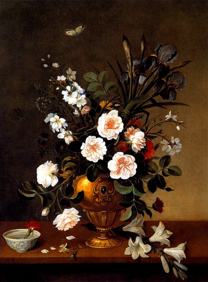 Pedro de Camprobín - Vase of Flowers - WGA3837