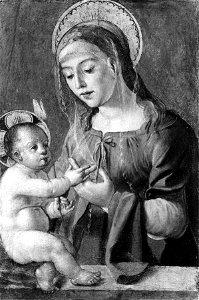 Pedro Gonzales Berruguete - Virgin and Child - Walters 37745. Free illustration for personal and commercial use.